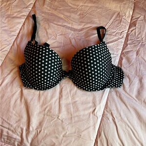 Victoria's Secret Black and White Dot Bra